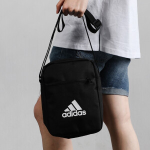 adidas阿迪达斯单肩包男女斜挎包休闲小背包运动收纳跨包潮牌时尚帆布包官网方包正品 ED6877 EC ORG