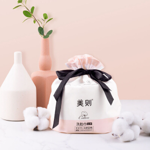 美则 Honeymate 洗脸巾一次性纯棉柔巾洗面巾婴儿 卷装 90抽 20*20cm