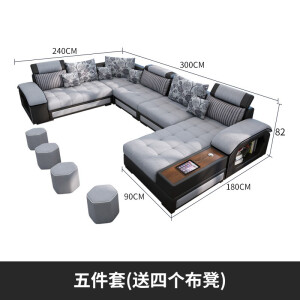五件套【配4个布凳】