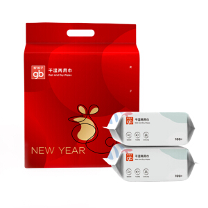 生肖款干湿巾100片*6包